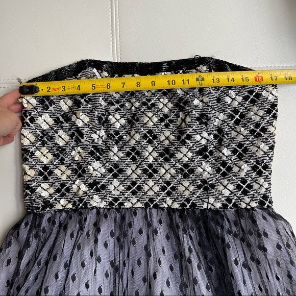 Vintage 50s style Bill Blass Evening dress strapless size 14 or large - Picture 13 of 15